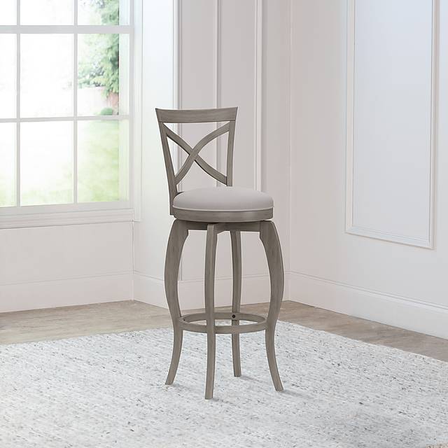 Roseton Gray Swivel Barstool - Thumbnail - Image 10