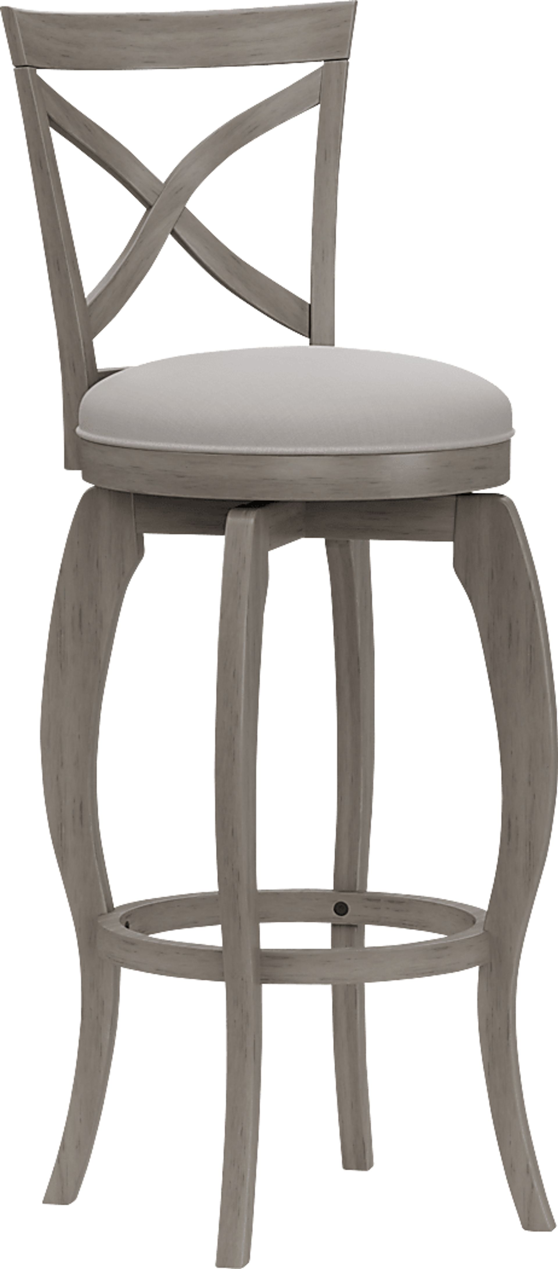 Roseton Gray Swivel Barstool - Image 1