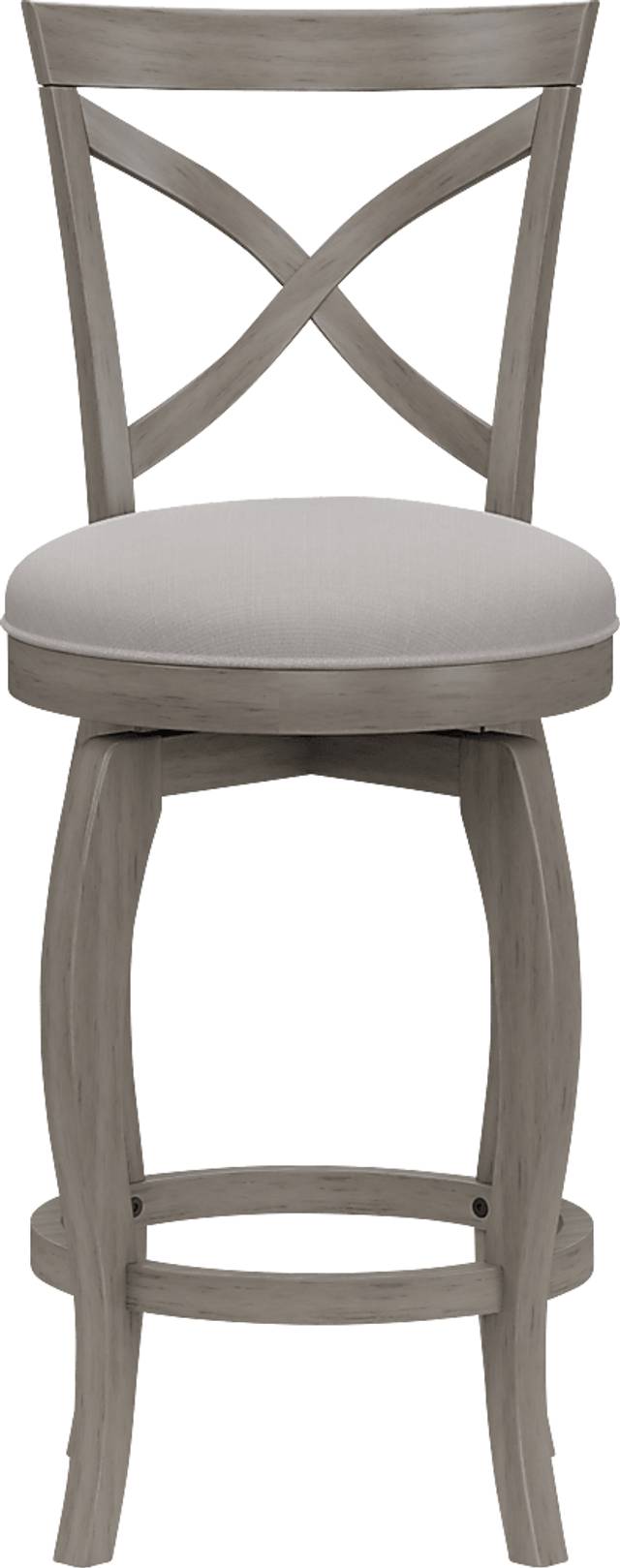 Roseton Gray Swivel Counter Height Stool - Thumbnail - Image 2