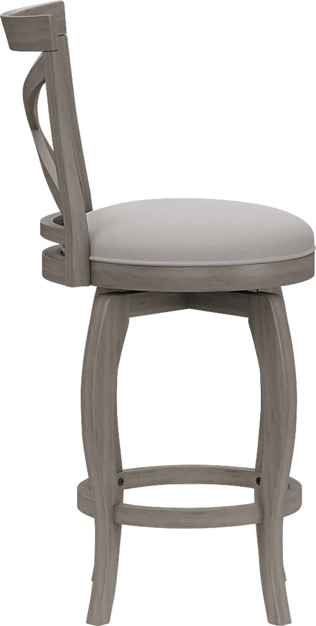 Roseton Gray Swivel Counter Height Stool - Thumbnail - Image 3
