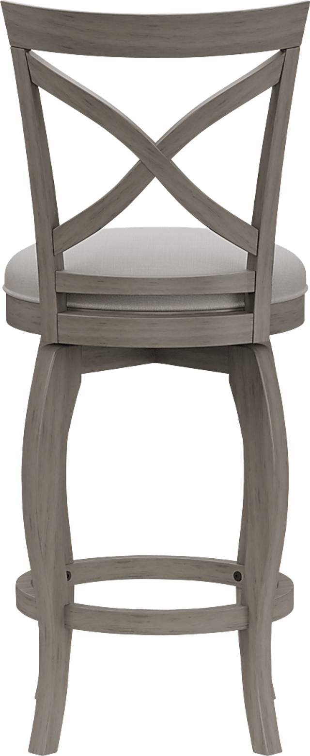 Roseton Gray Swivel Counter Height Stool - Thumbnail - Image 4