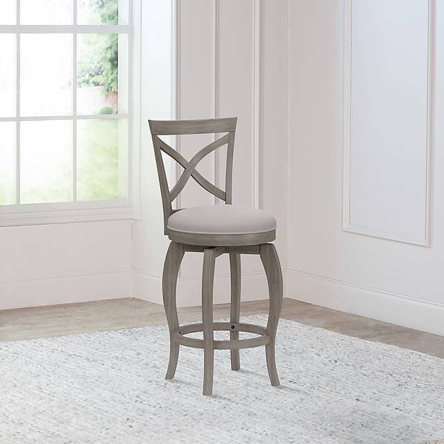 Roseton Gray Swivel Counter Height Stool - Thumbnail - Image 9