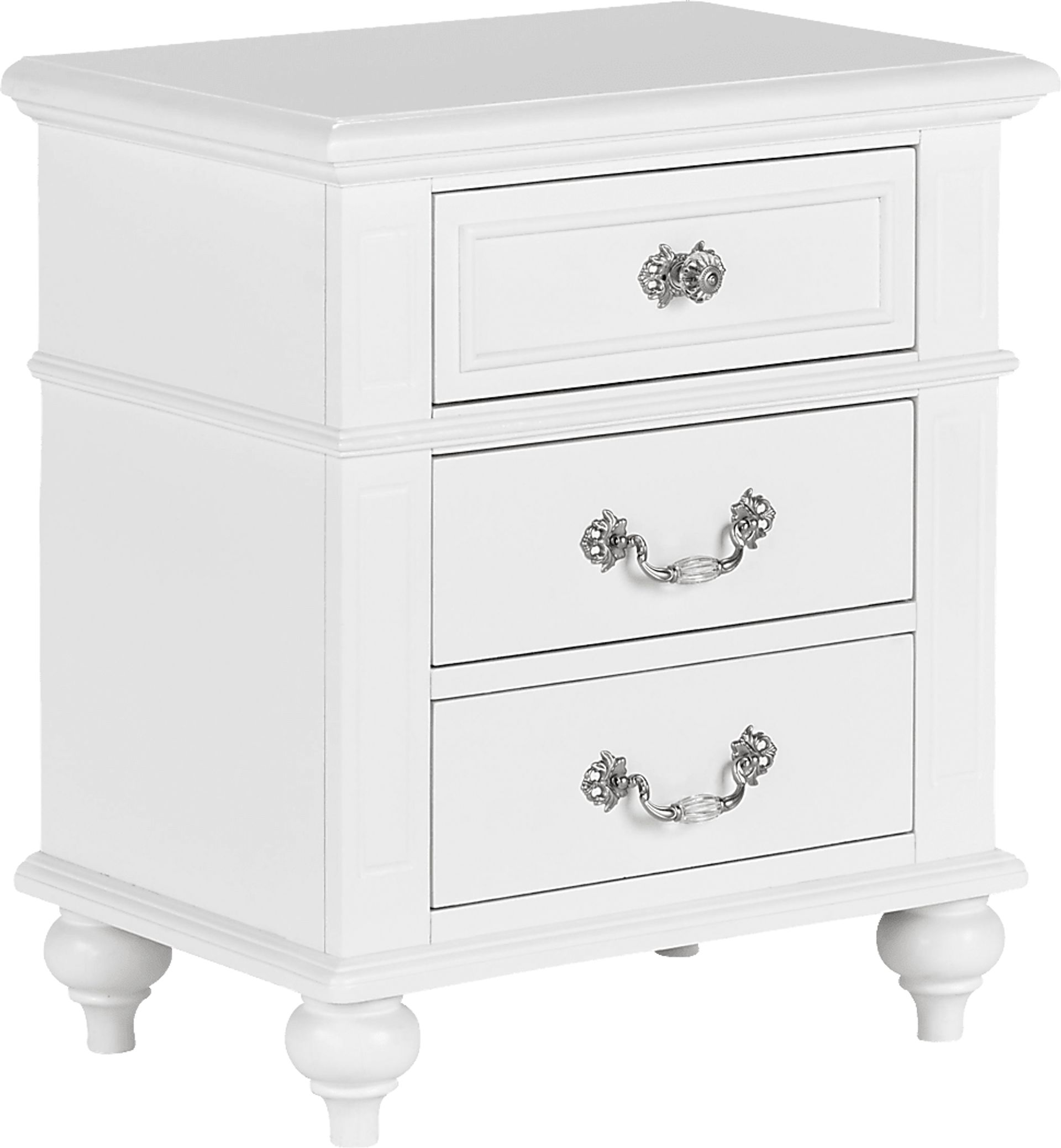Roseton White Nighstand - Image 1