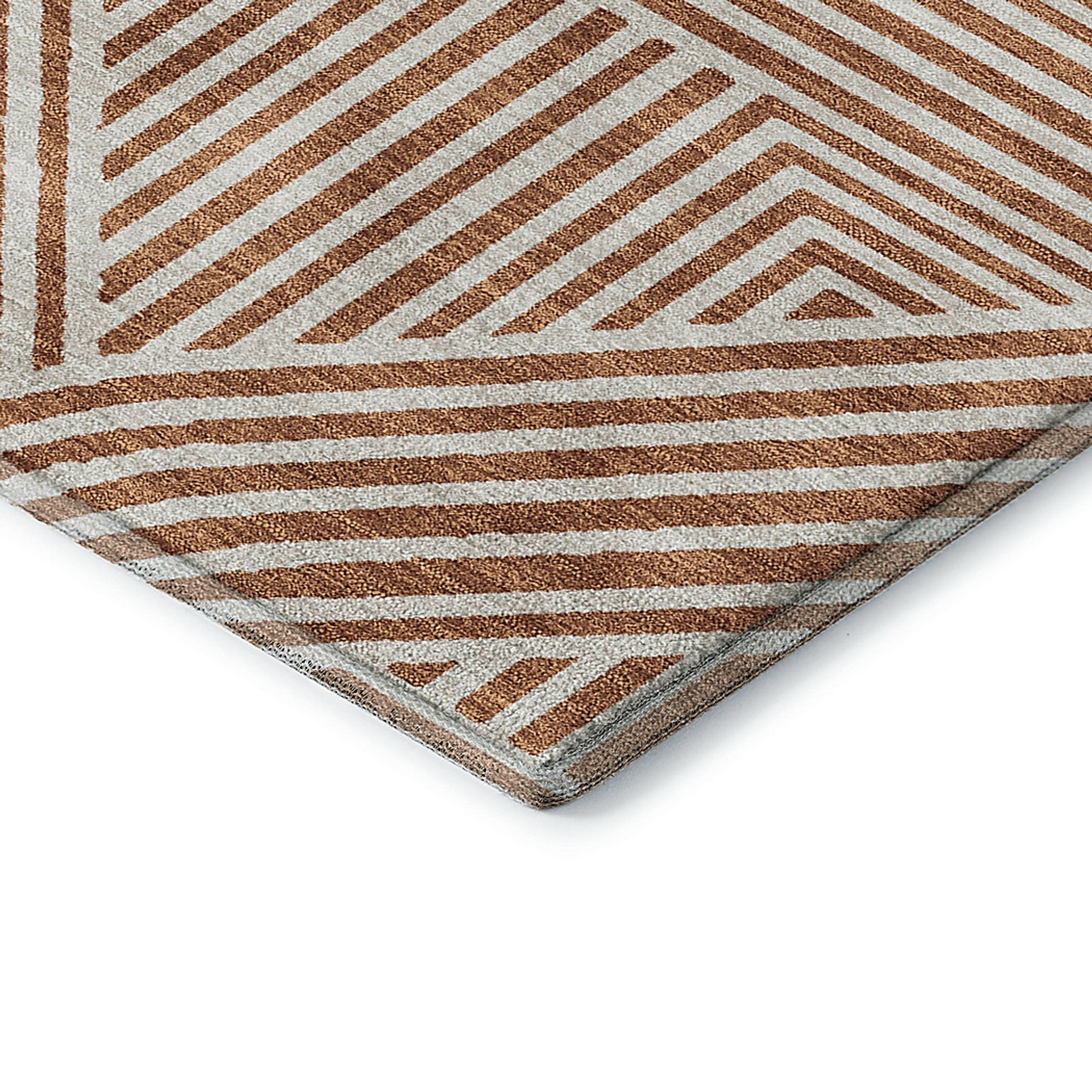 Rosette Orange 9' x 12' Rug - Image 4