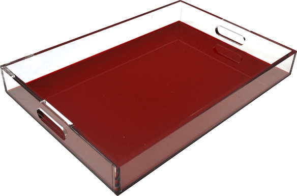 Roseware Red Tray