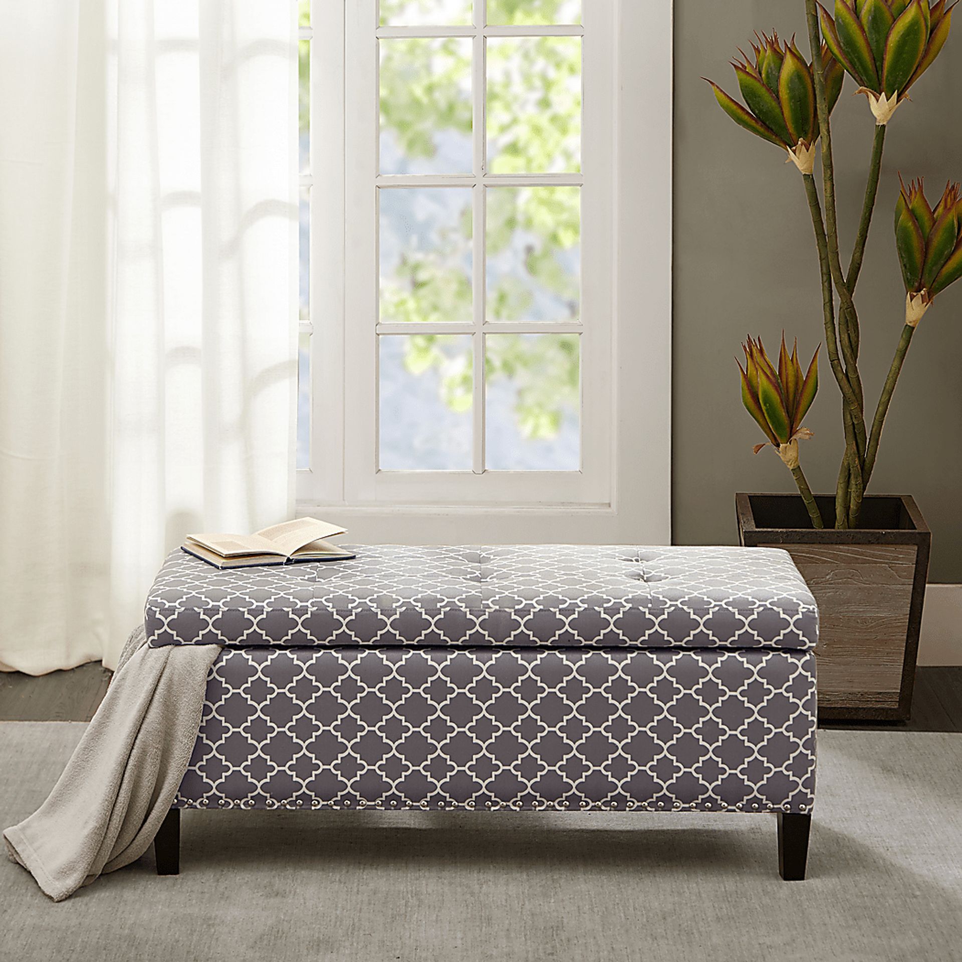 Rosewin Gray Accent Bench - Image 5