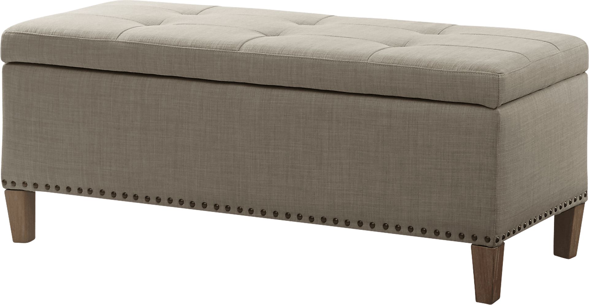 Rosewin Taupe Accent Bench - Image 1