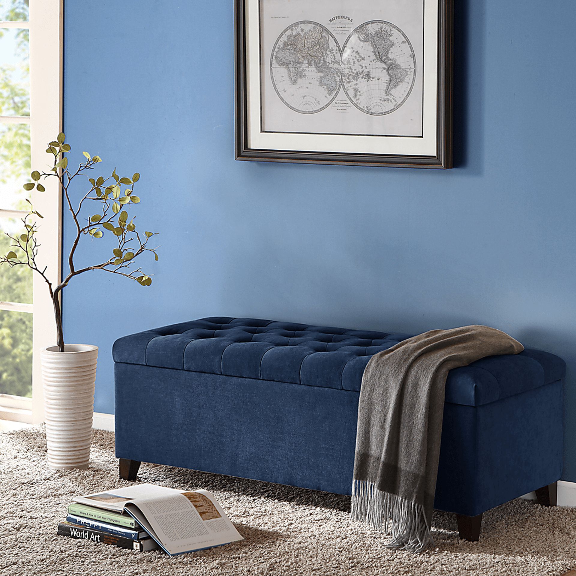 Rosewings Navy Accent Bench - Image 4