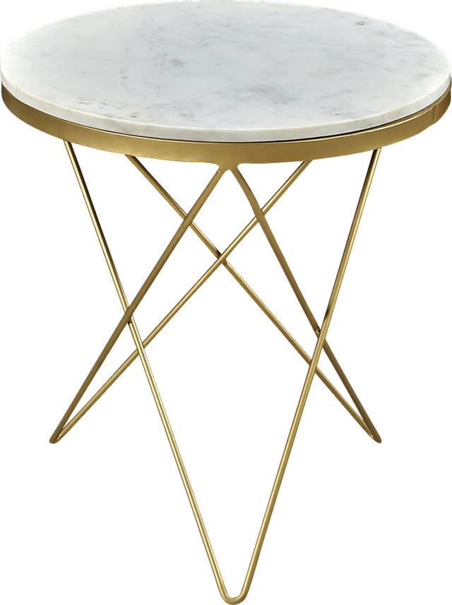 Rosier White End Table - Thumbnail - Image 2