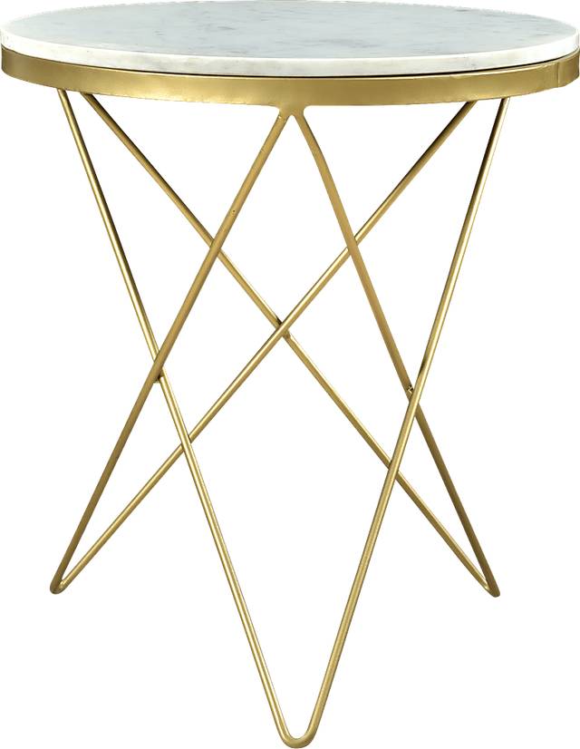 Rosier White End Table - Thumbnail - Image 1