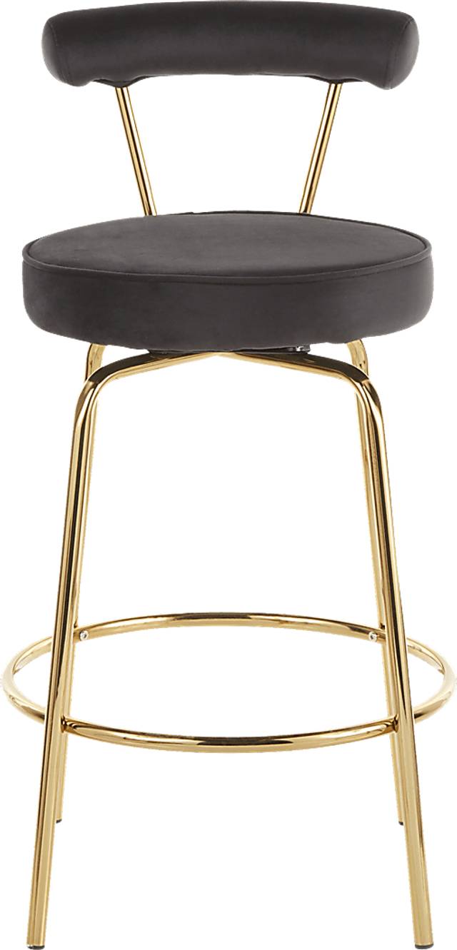Rosiere Black Counter Height Stool, Set of 2 - Thumbnail - Image 6