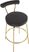 Rosiere Black Counter Height Stool, Set of 2