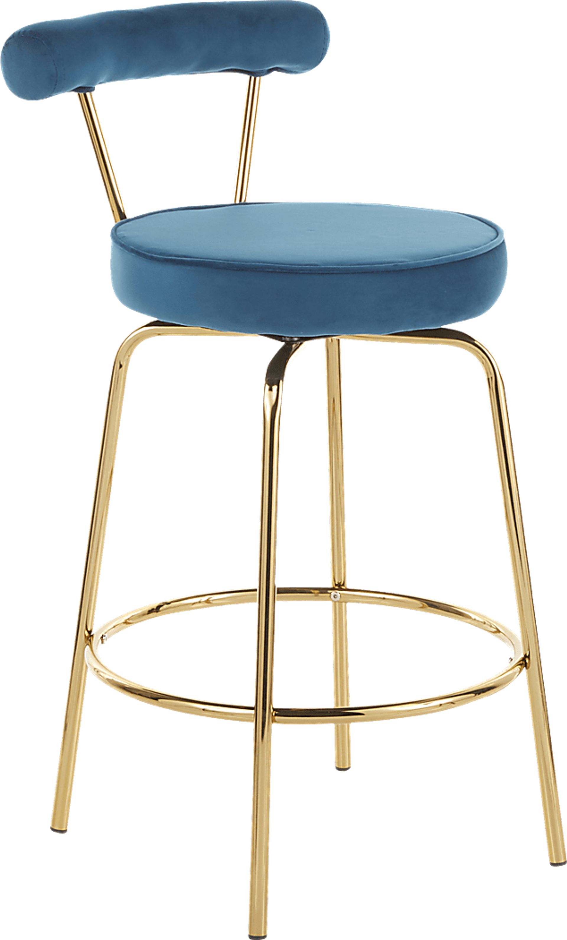 Rosiere Blue Counter Height Stool, Set of 2 - Image 2