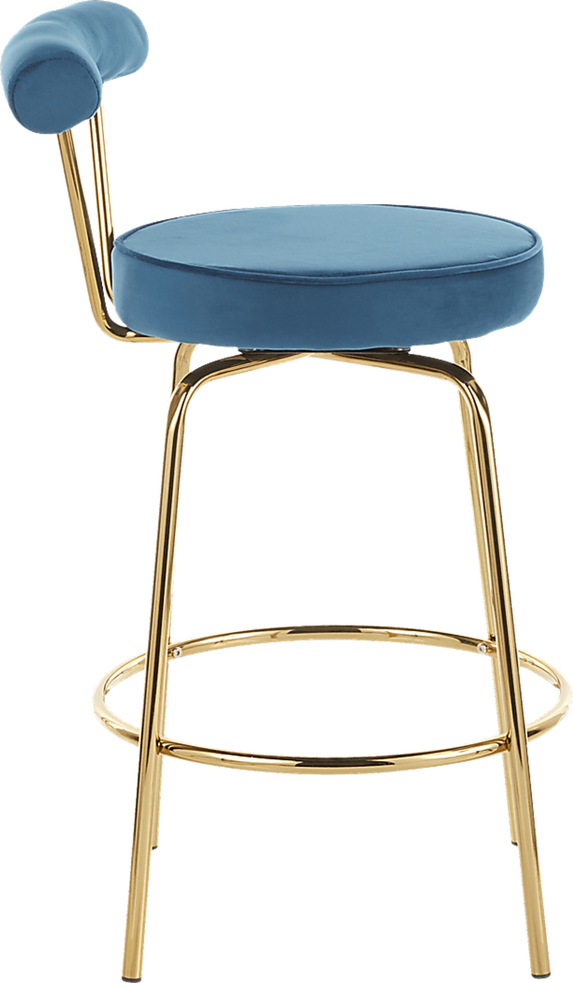 Rosiere Blue Counter Height Stool, Set of 2 - Image 3