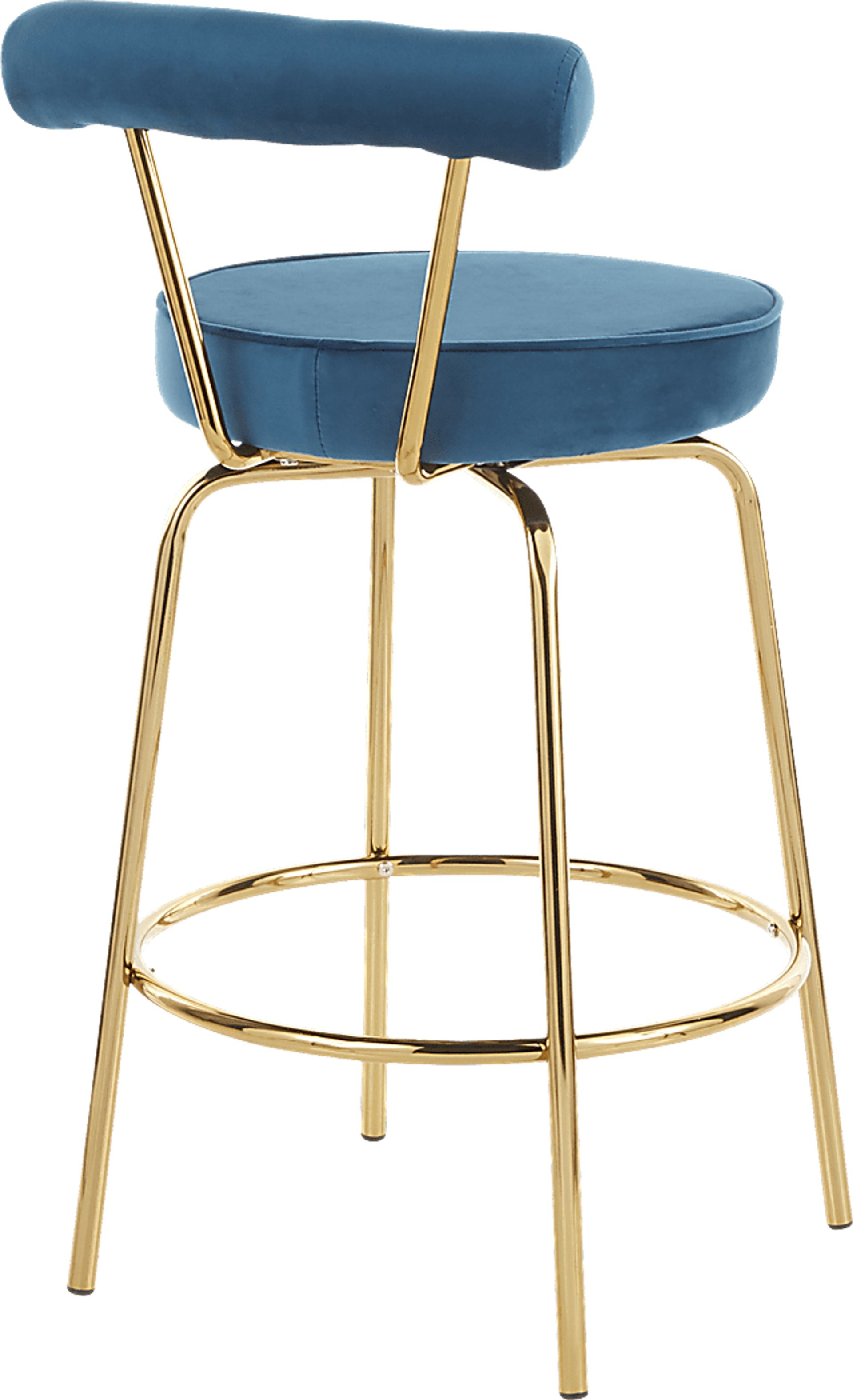 Rosiere Blue Counter Height Stool, Set of 2 - Image 4