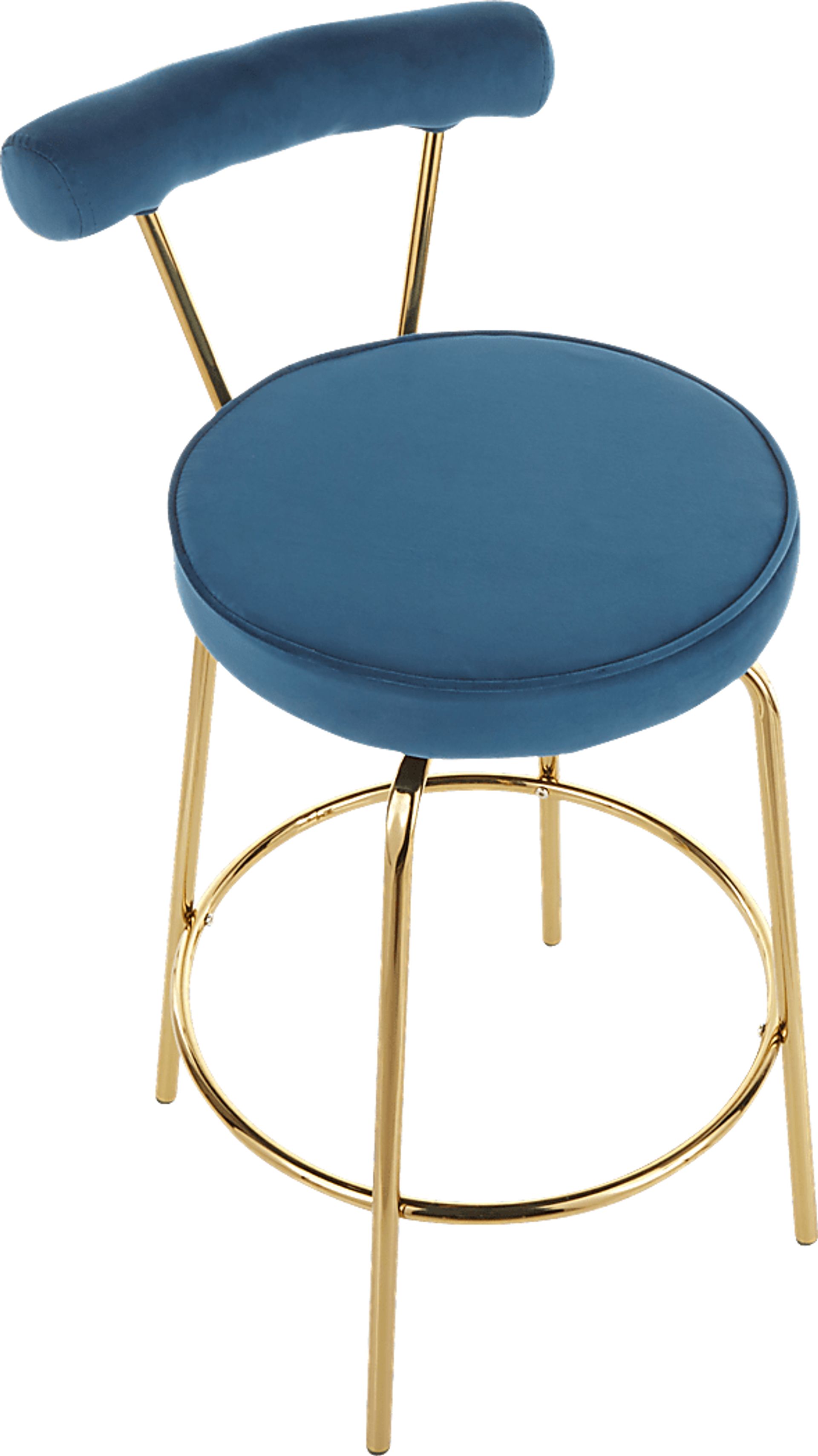Rosiere Blue Counter Height Stool, Set of 2 - Image 7