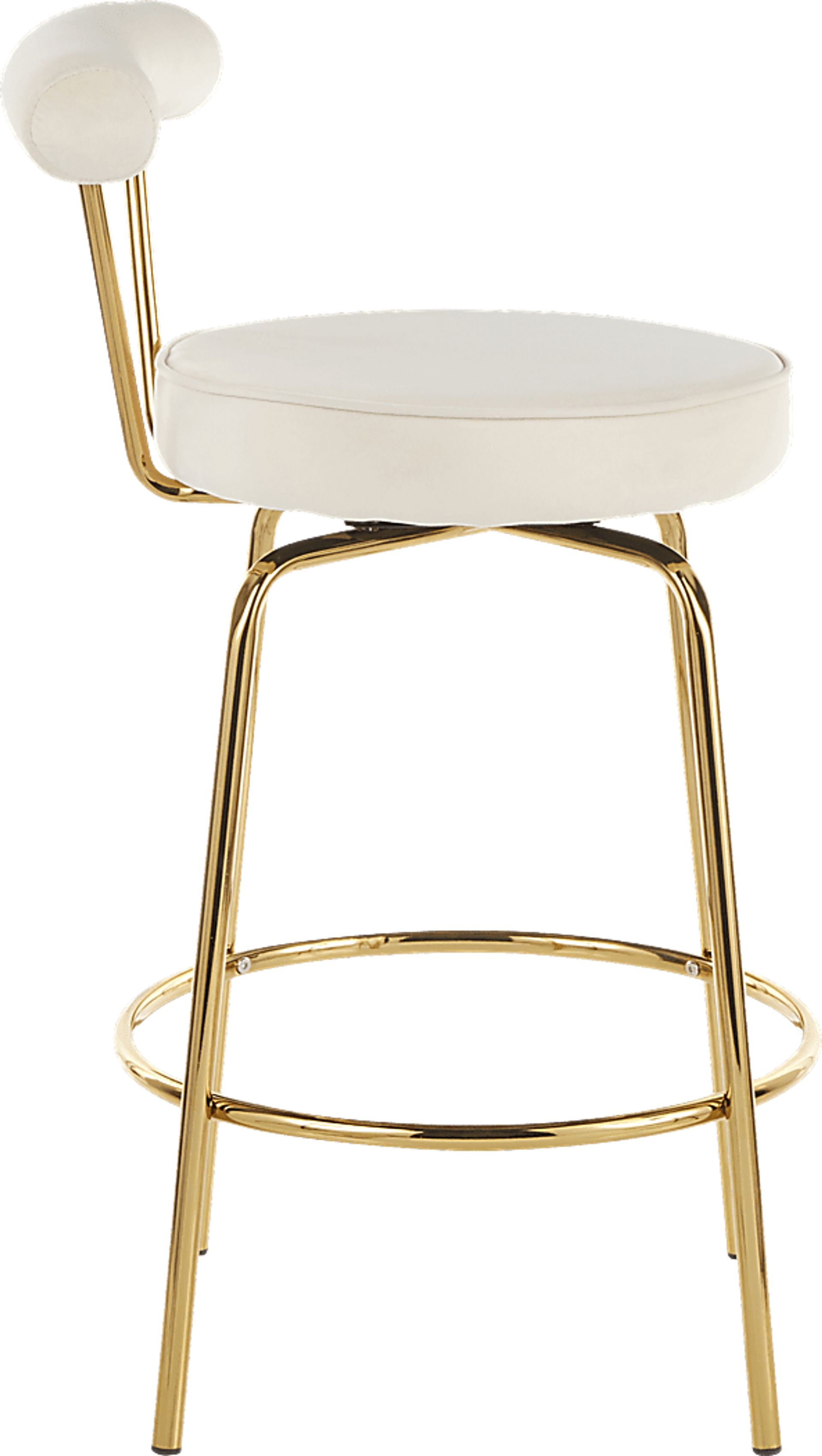 Rosiere Cream Counter Height Stool, Set of 2 - Image 3