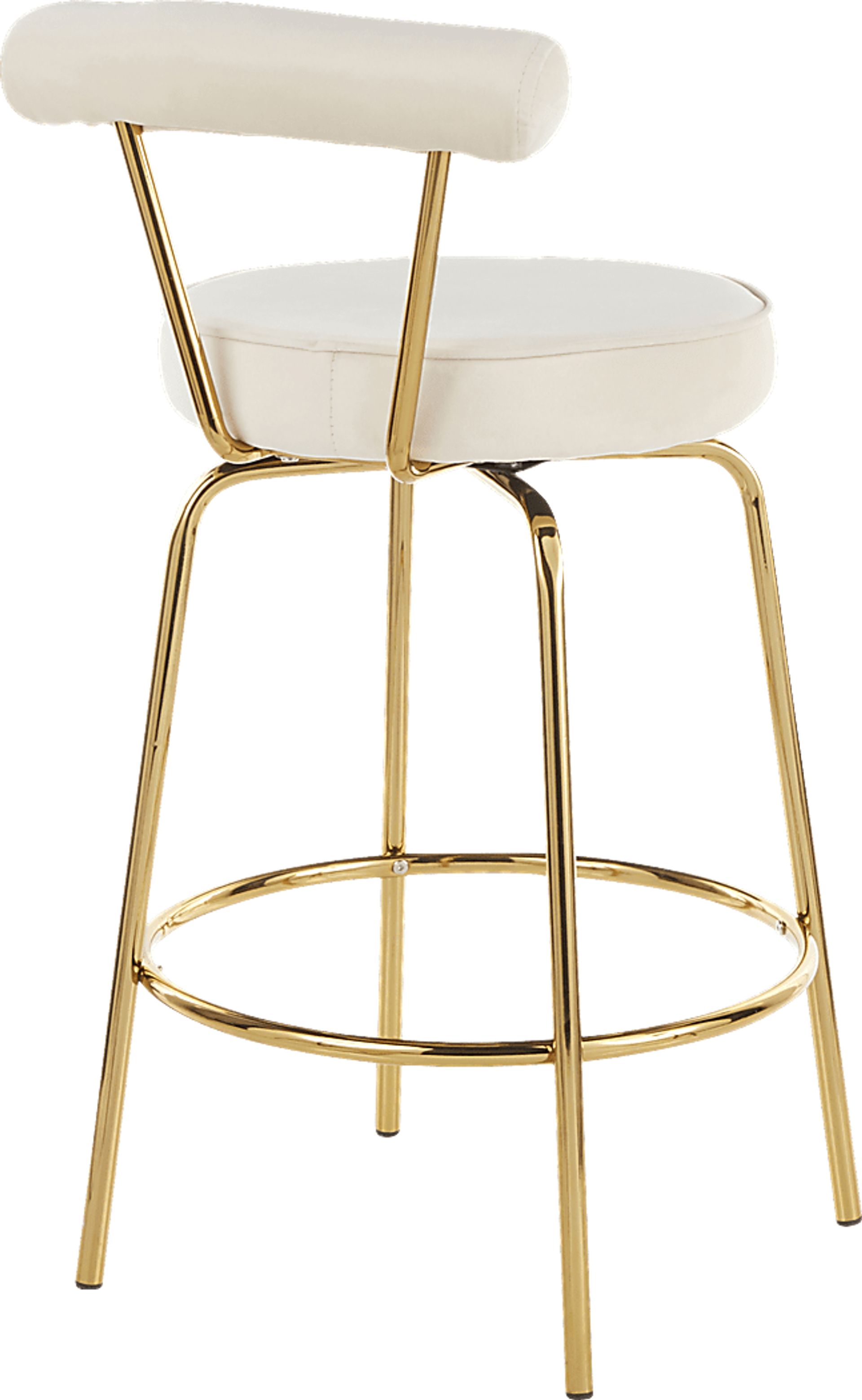Rosiere Cream Counter Height Stool, Set of 2 - Image 4