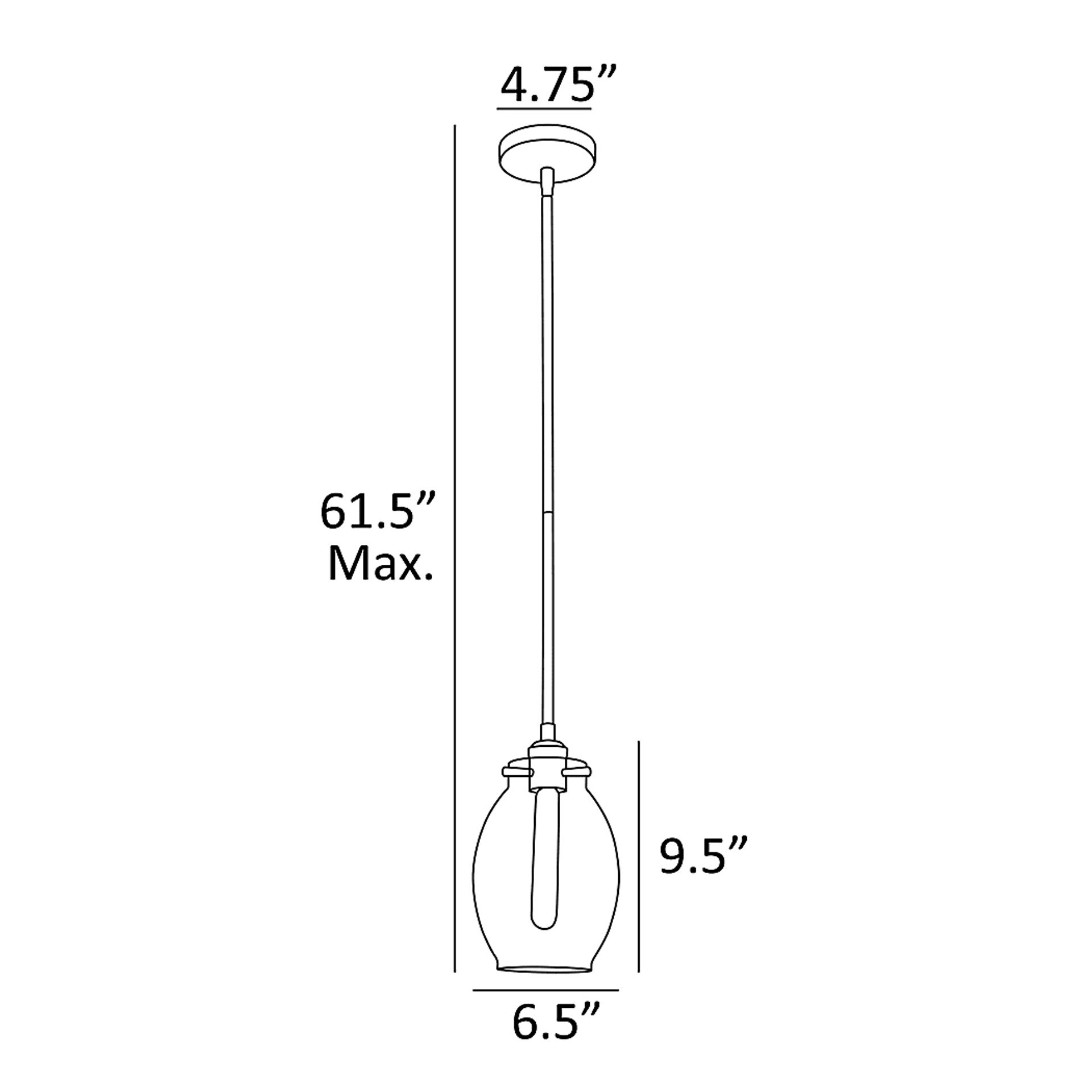 Roslyn Road Brass Pendant - Image 4