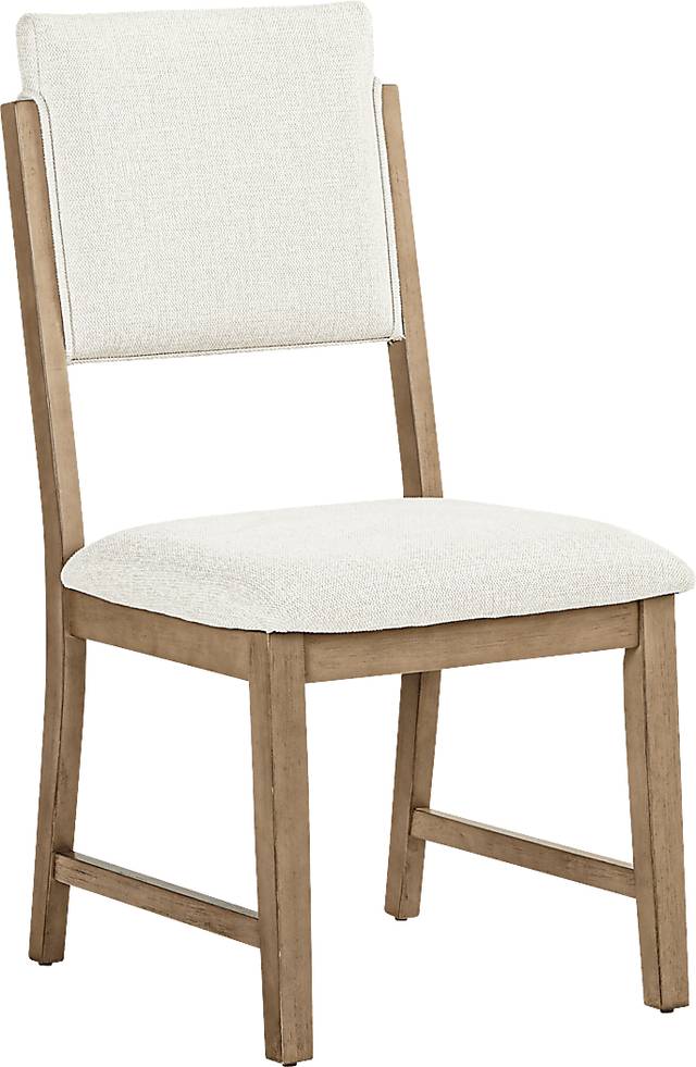 Rosolli Gray 5 Pc Round Dining Room with Beige Upholstered Chairs - Thumbnail - Image 5