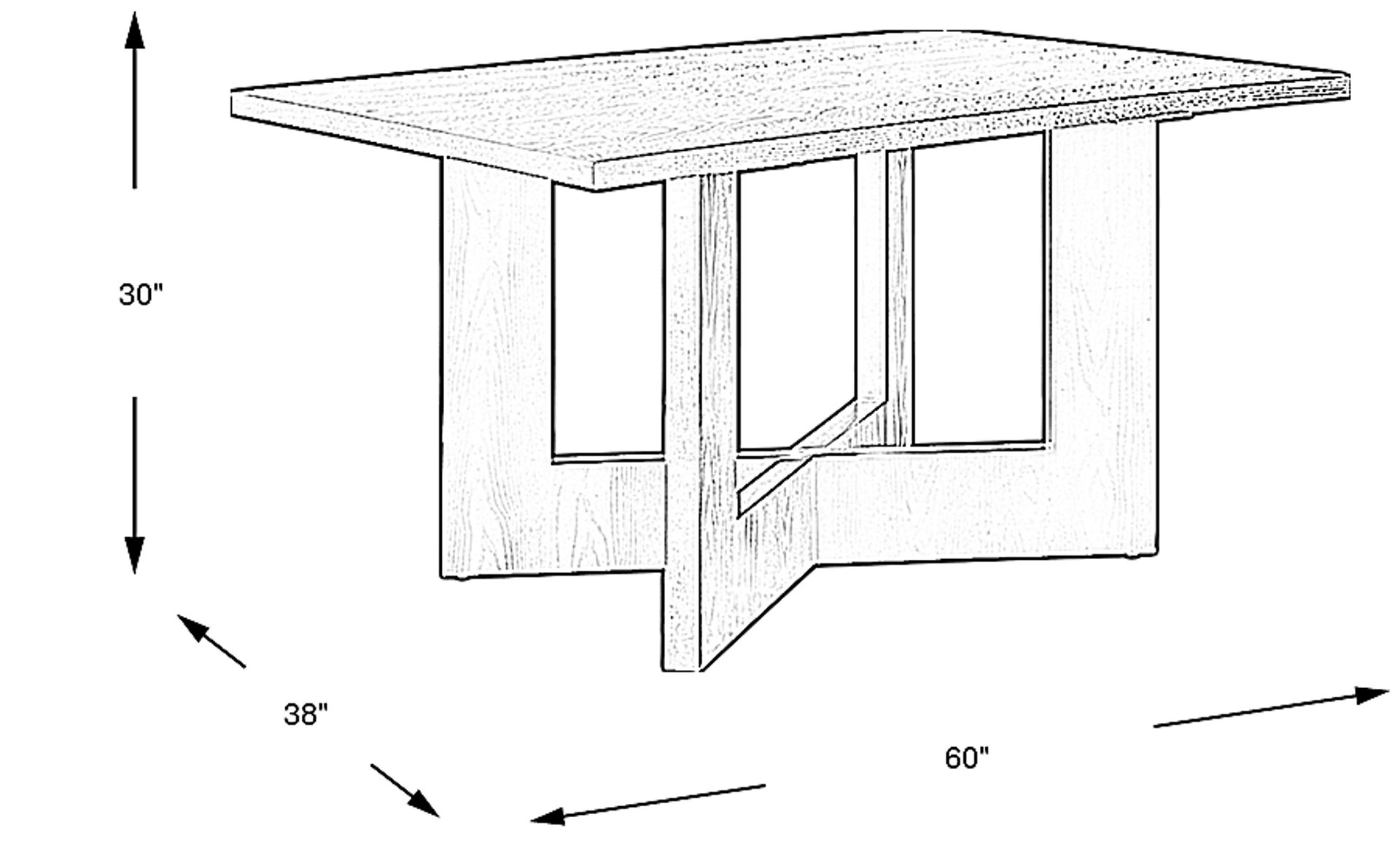 Dimension Image. Please refer to the Dimension Tab on this page for dimension details.