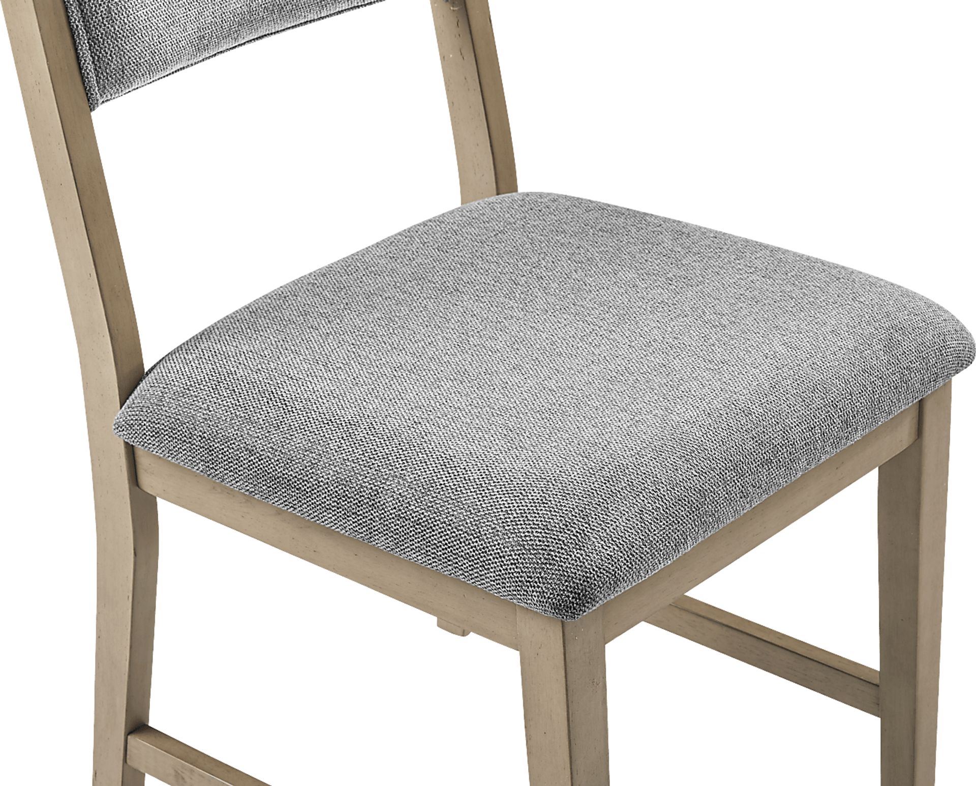 Rosolli Gray 5 Pc Round Dining Room with Gray Upholstered Chairs - Image 7