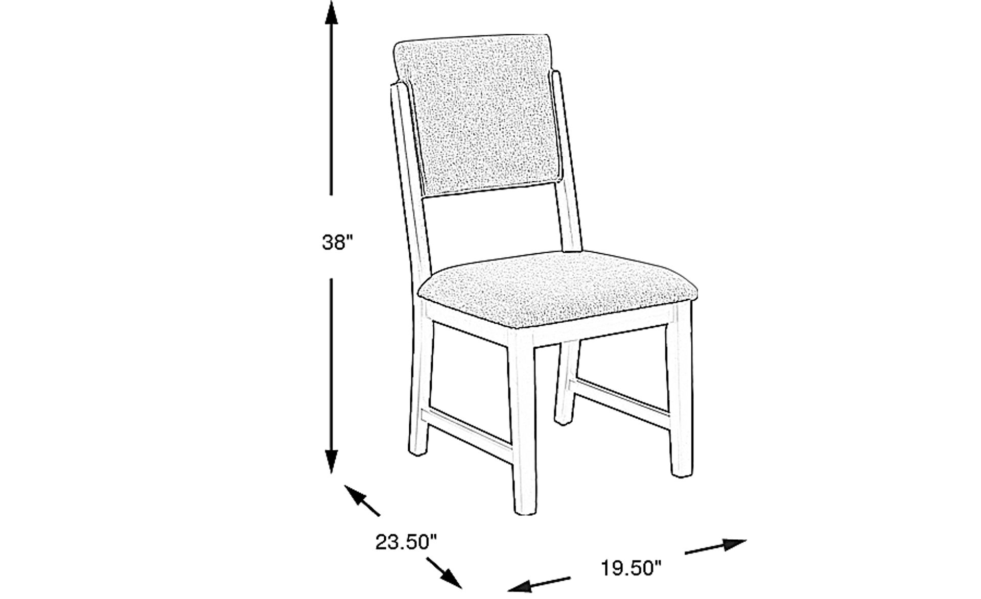 Dimension Image. Please refer to the Dimension Tab on this page for dimension details.