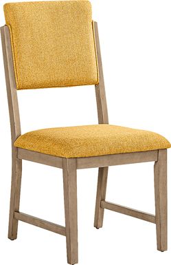 Rosolli Maize Side Chair with Gray Legs