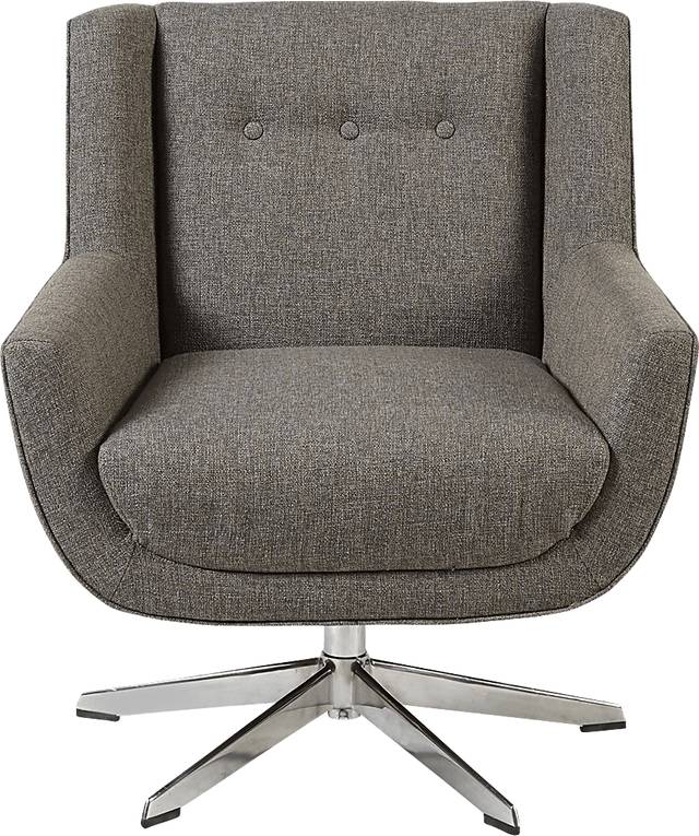 Rossello Brown Accent Swivel Chair - Thumbnail - Image 2