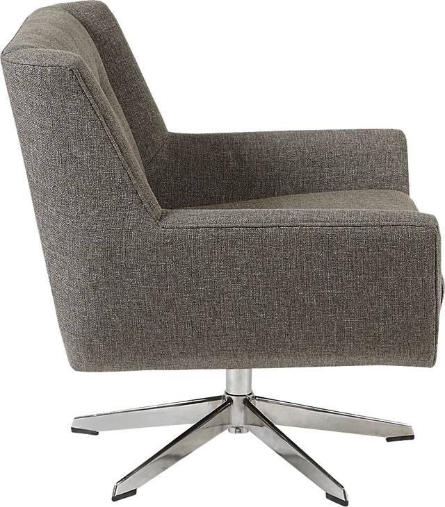 Rossello Brown Accent Swivel Chair - Thumbnail - Image 3