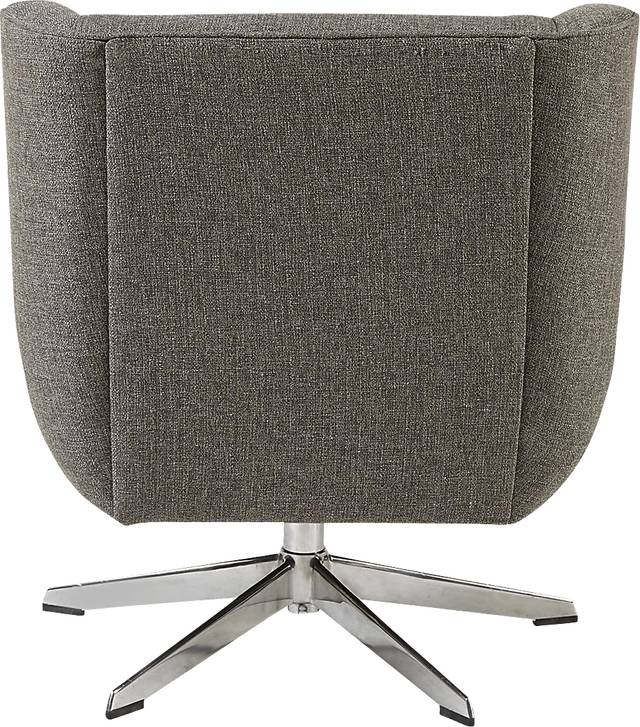 Rossello Brown Accent Swivel Chair - Thumbnail - Image 4