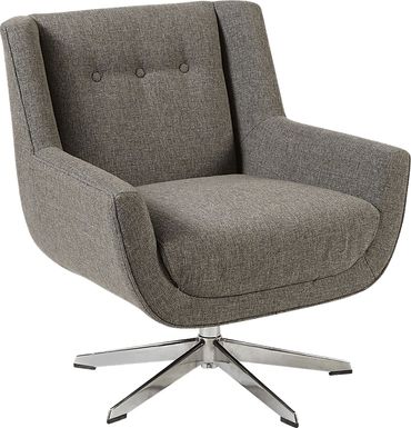 Rossello Brown Accent Swivel Chair