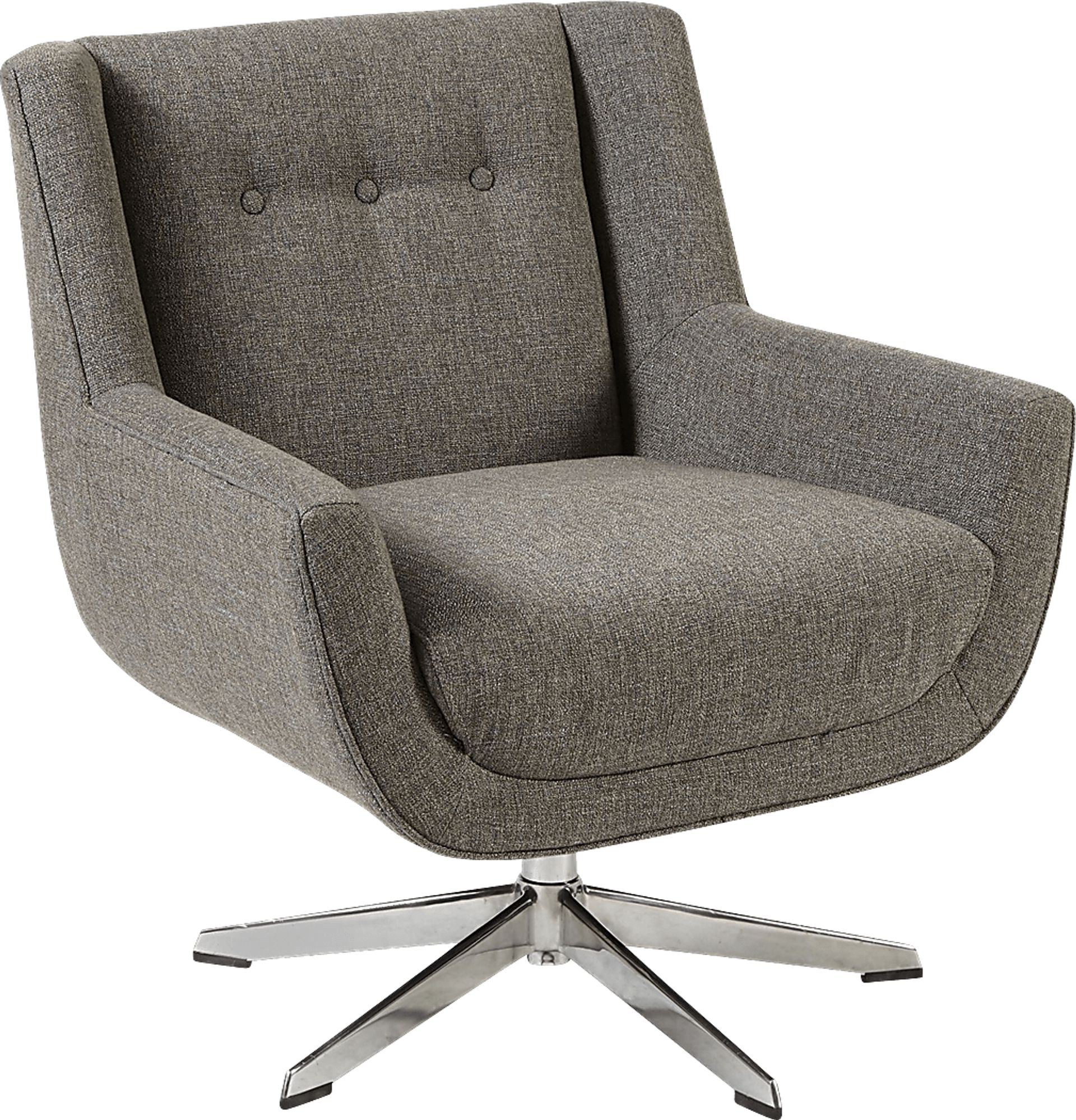 Rossello Brown Accent Swivel Chair - Image 1