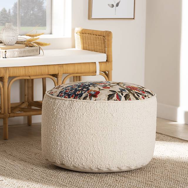 Rosseter Cream Pouf - Thumbnail - Image 2