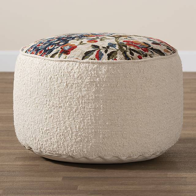 Rosseter Cream Pouf - Thumbnail - Image 3