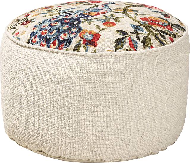 Rosseter Cream Pouf - Thumbnail - Image 1