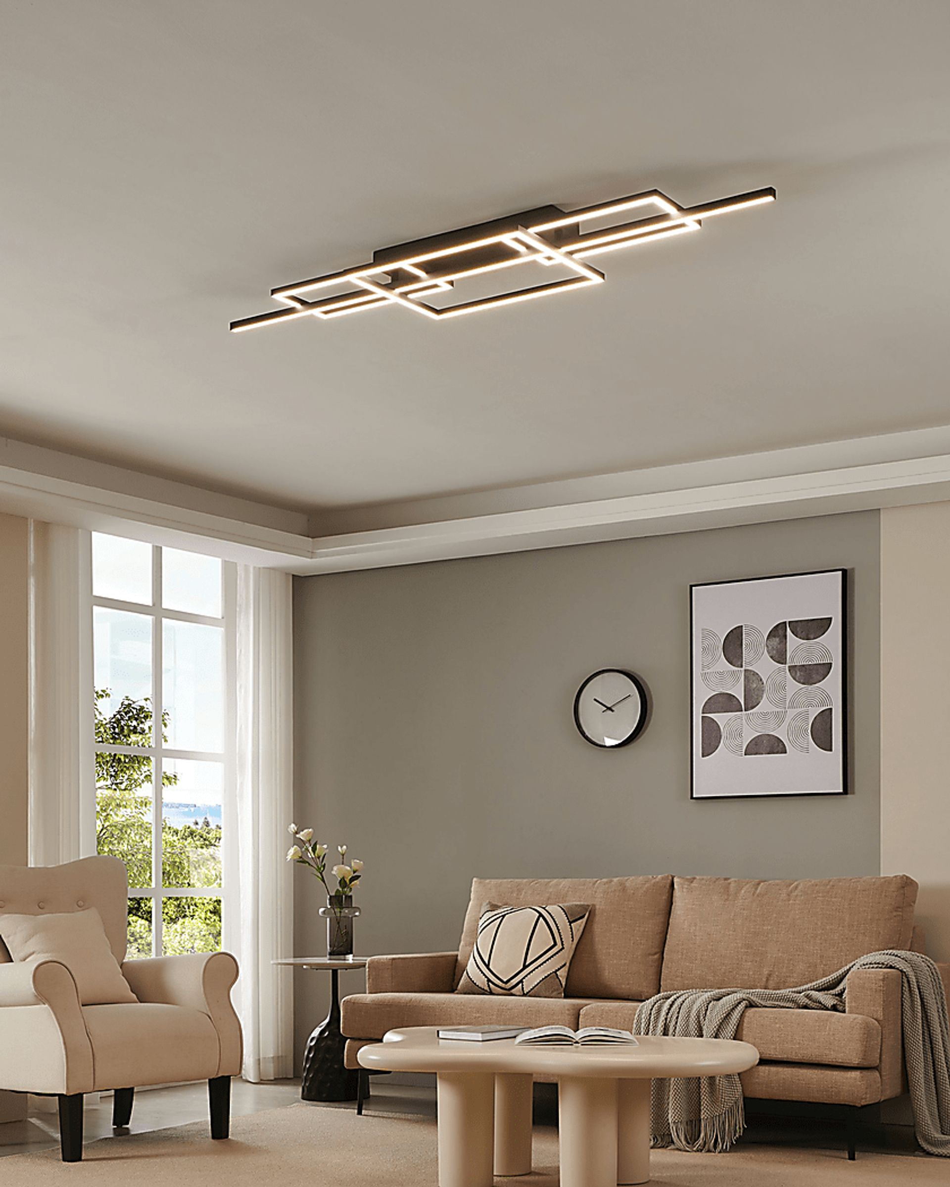 Rossini Alley Black Flush Mount - Image 2