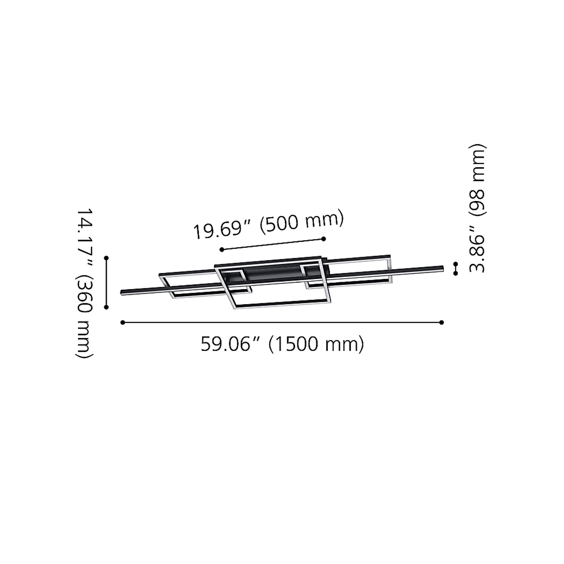 Rossini Alley Black Flush Mount - Image 5