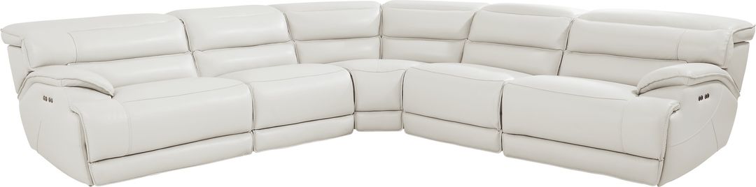 5 pc dual power reclining sectional