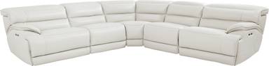 5 pc dual power reclining sectional