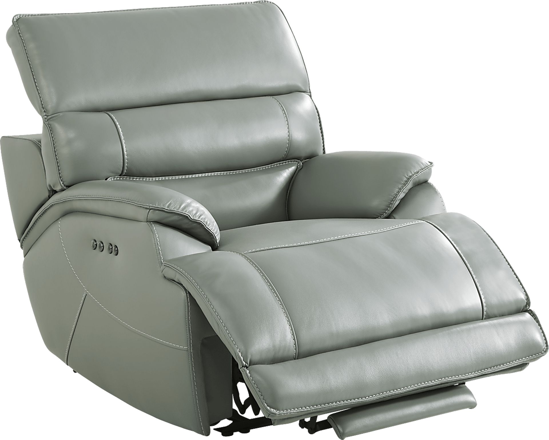 Rossini Mint Leather Dual Power Recliner - Image 3