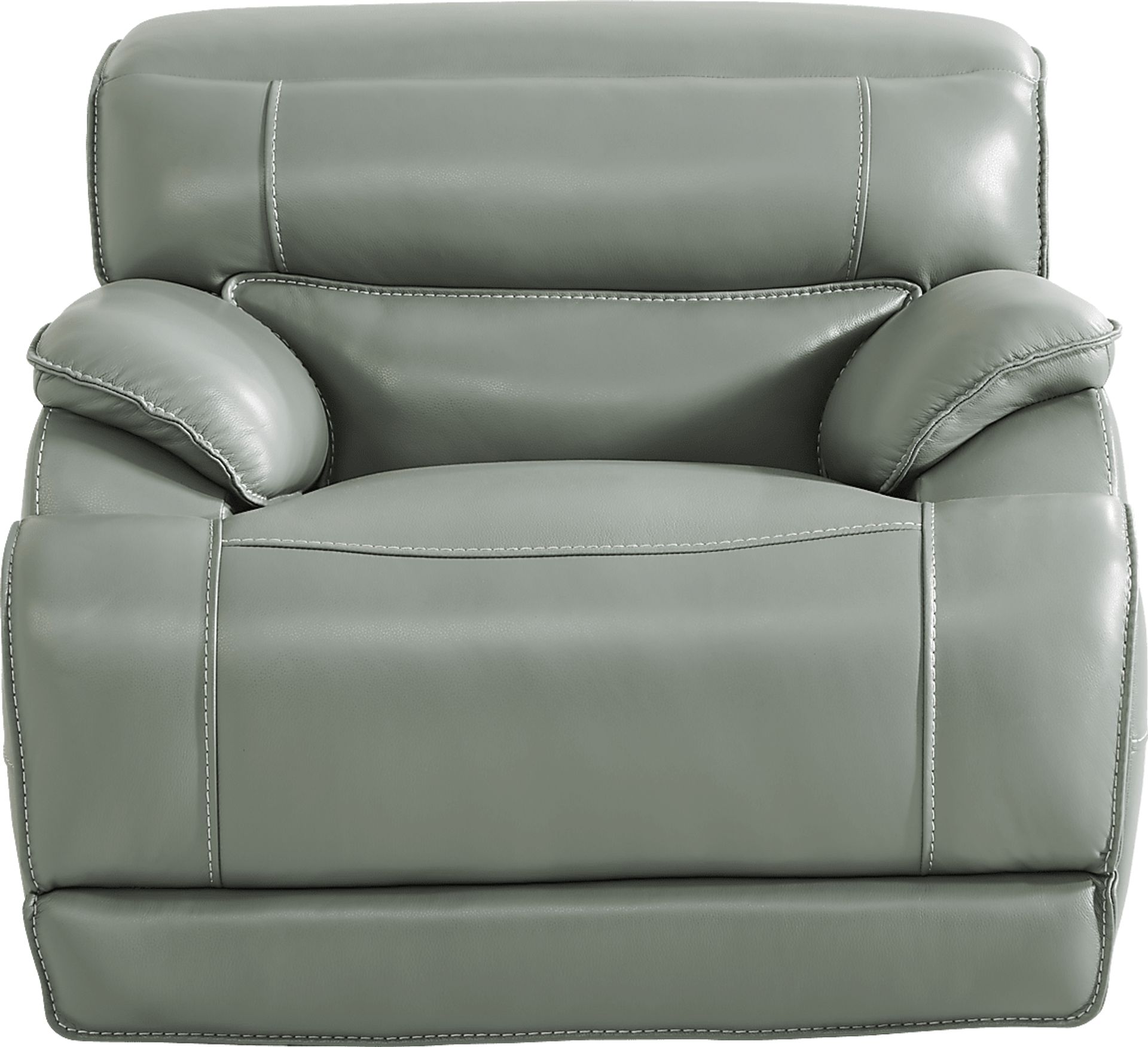 Rossini Mint Leather Dual Power Recliner - Image 1