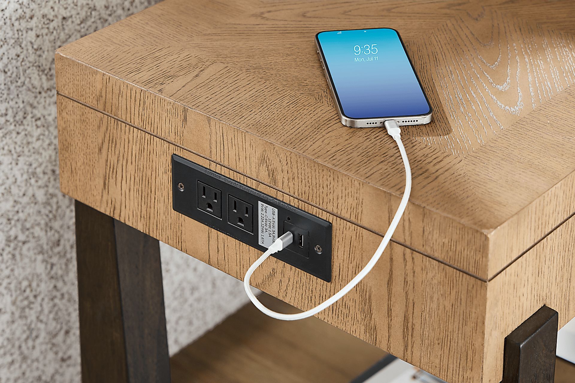 Roth Black Chairside Table - Image 5