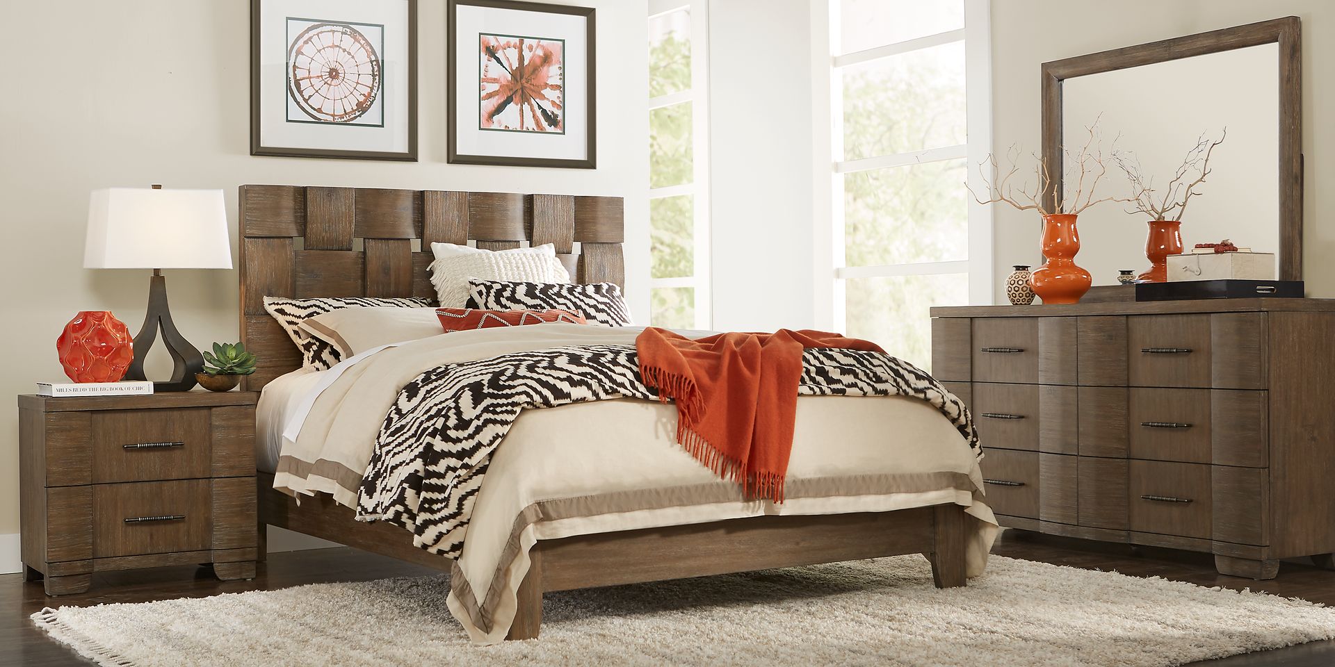 Rothford Place Brown 3 Pc Queen Panel Bed - Image 2