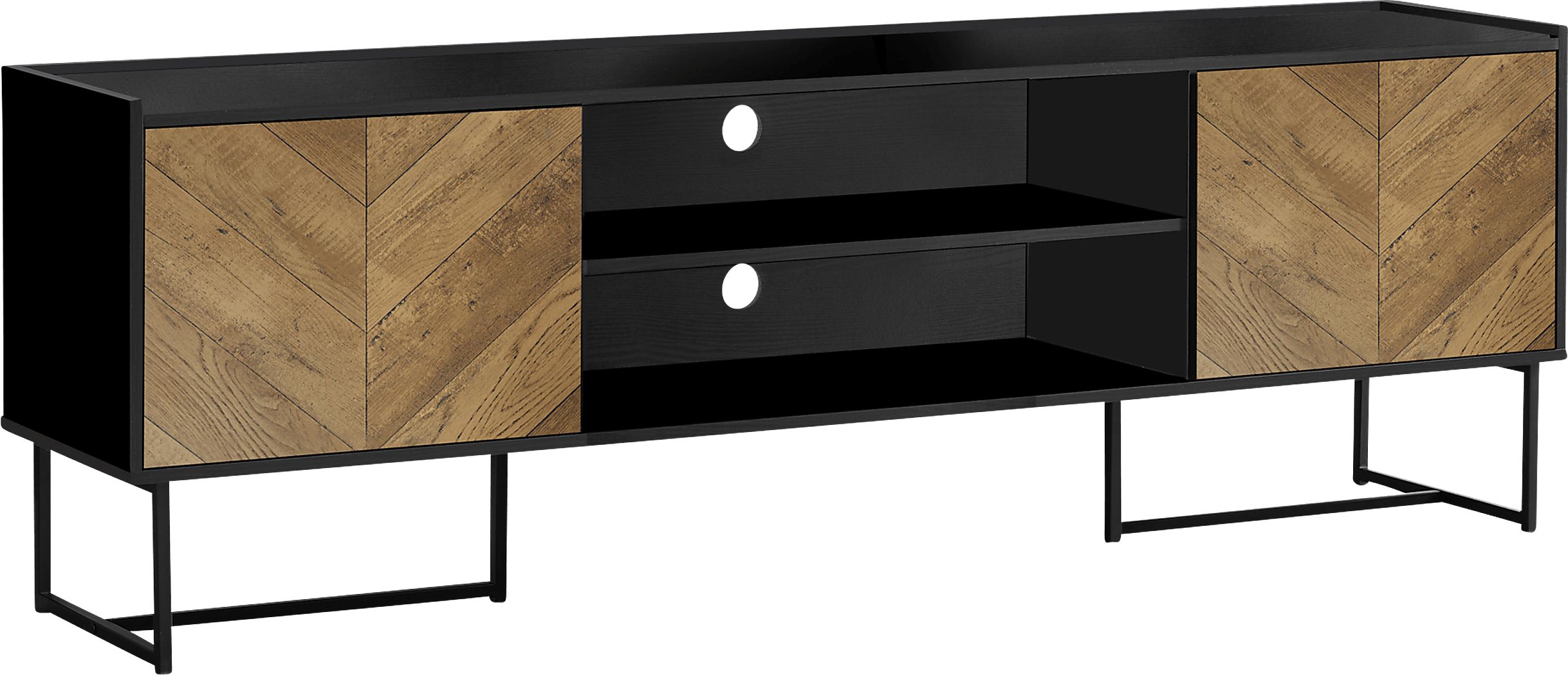 Rothmullan Black 72 in. Console
