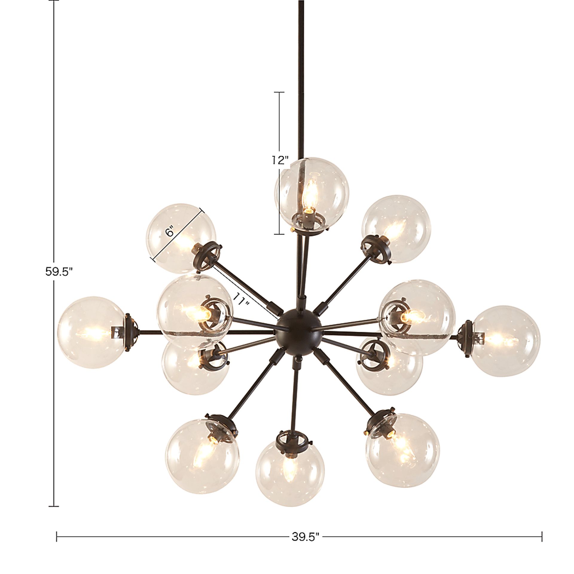 Roumfort Edge Bronze Chandelier - Image 5
