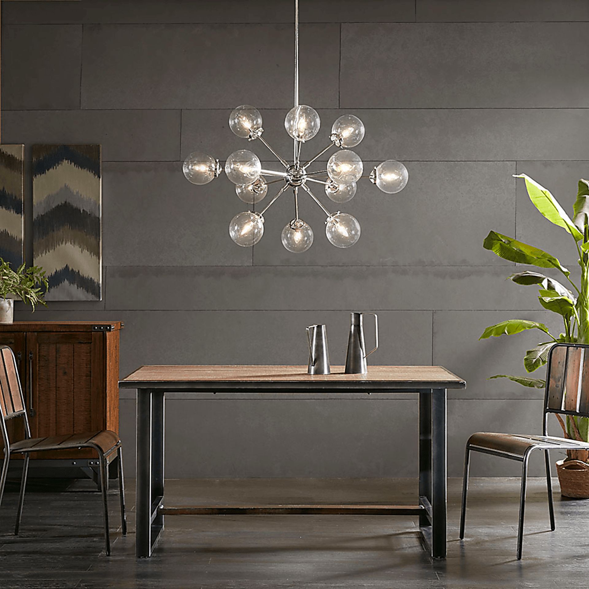 Roumfort Edge Silver Chandelier - Image 11
