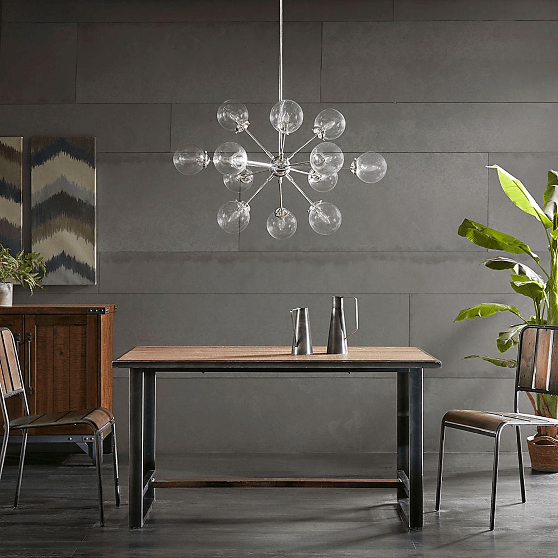 Roumfort Edge Silver Chandelier - Image 10