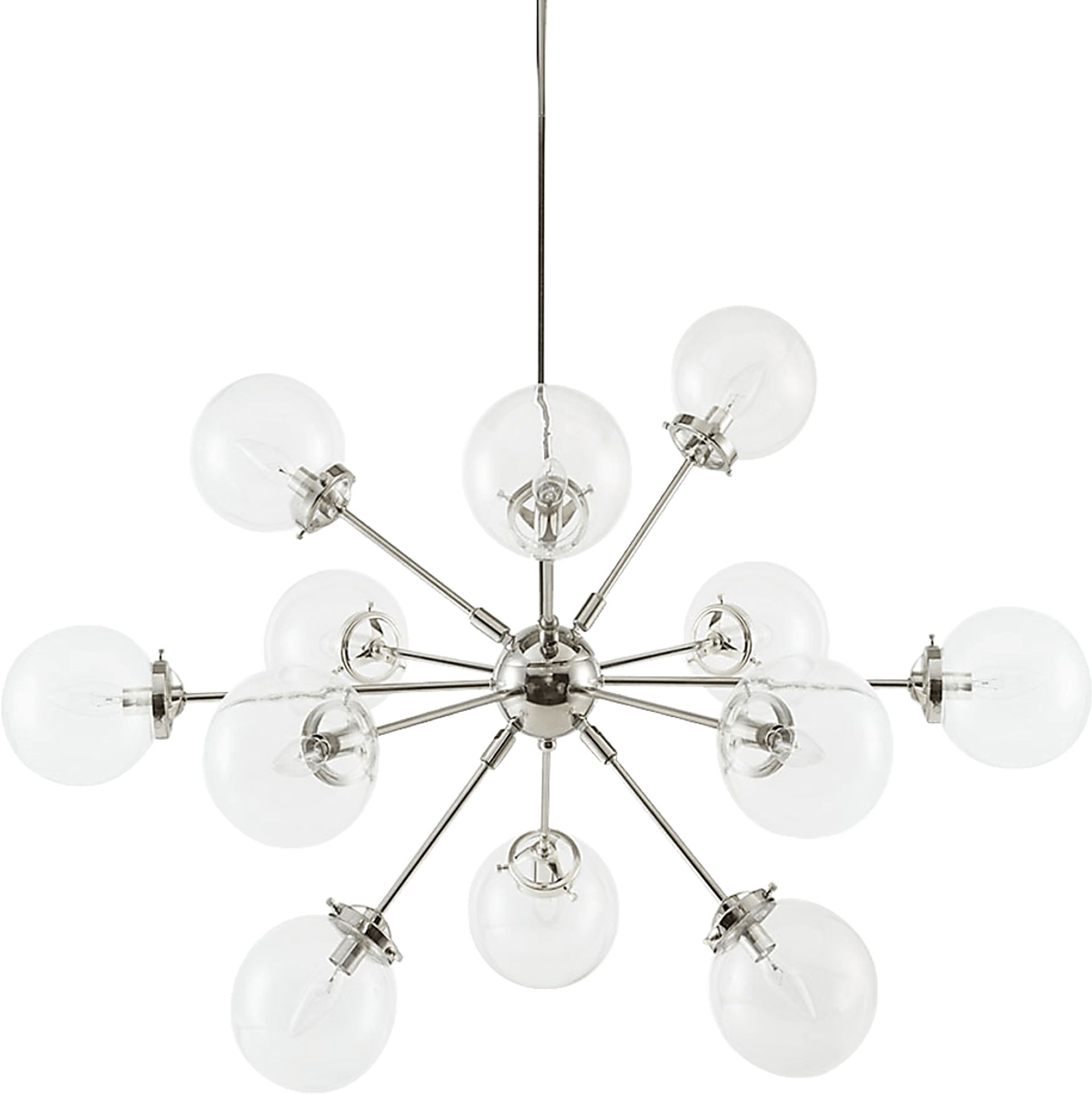 Roumfort Edge Silver Chandelier - Image 1