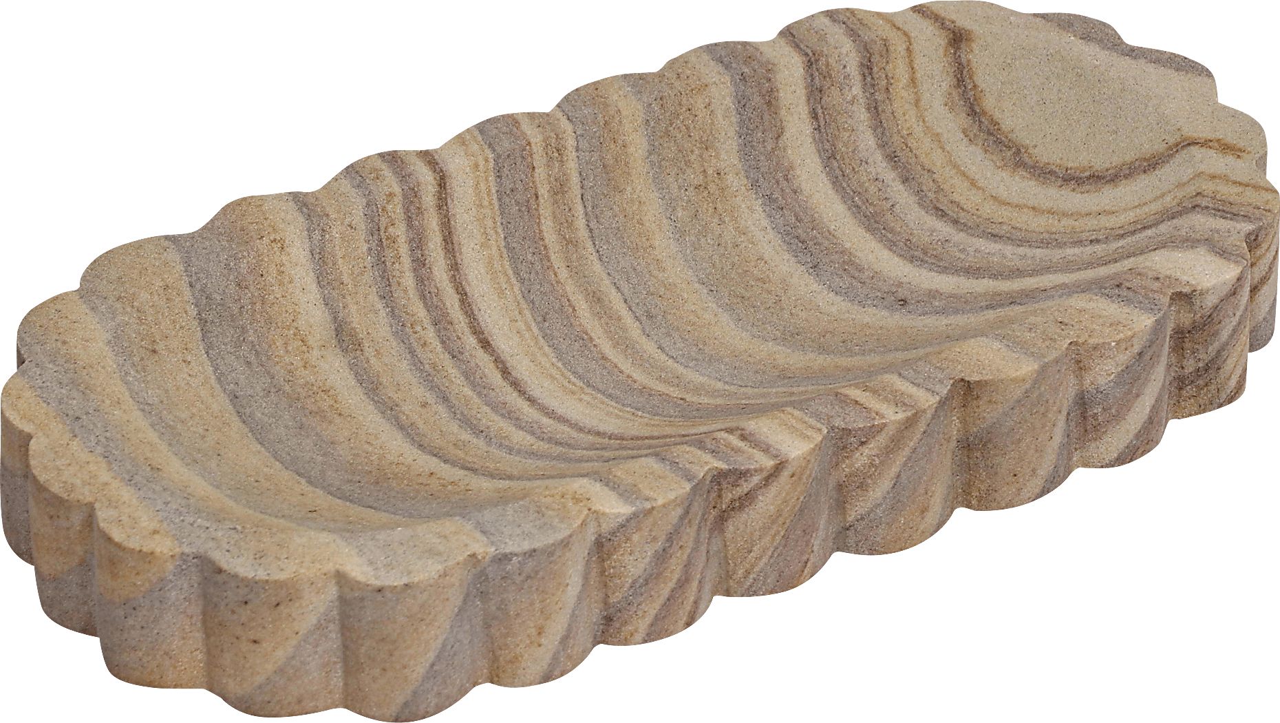 Roundelay Brown Large Tray